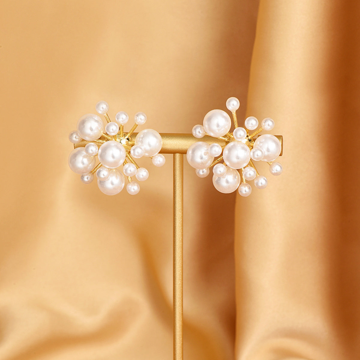 Pearl Cluster Earrings
