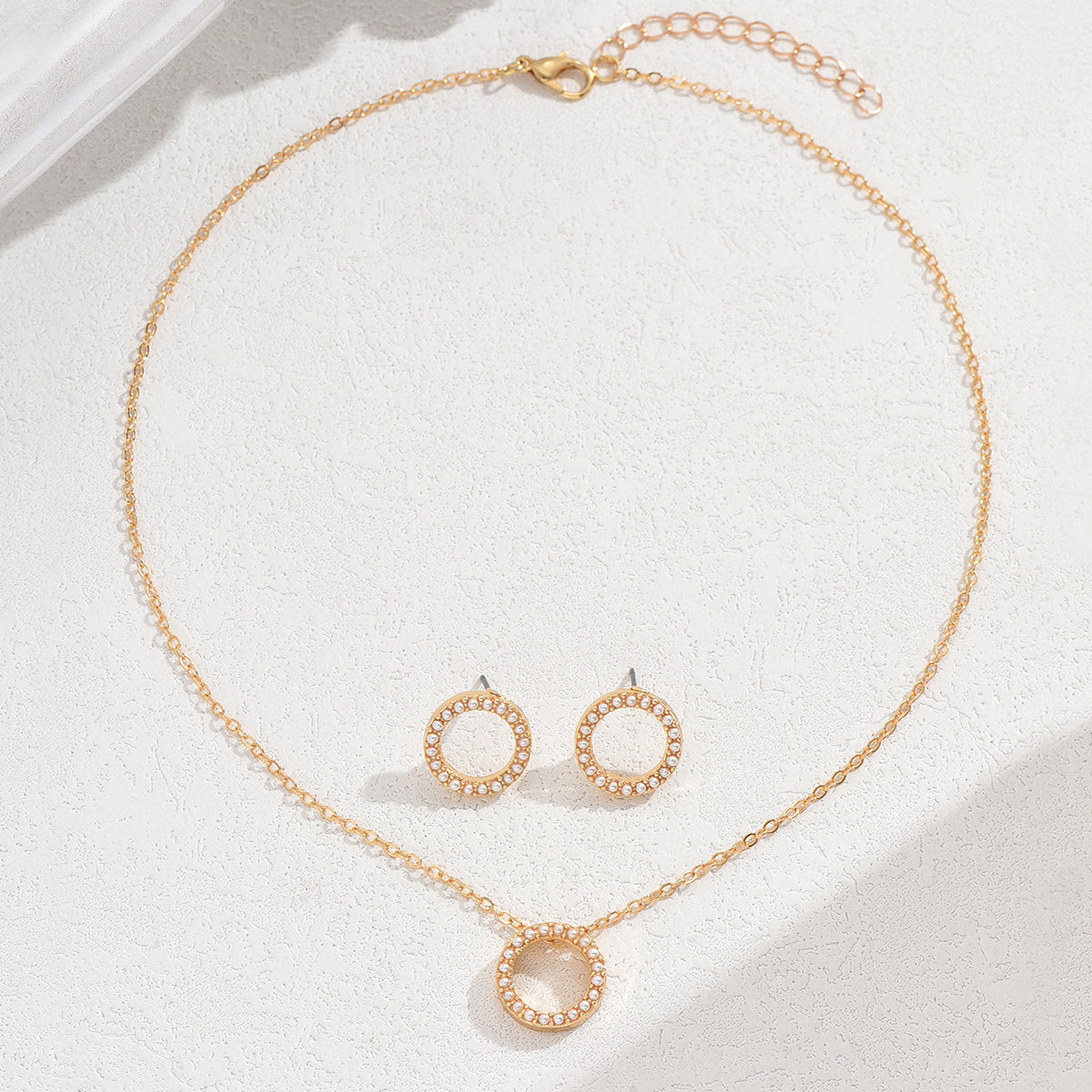 Crystal Circle Jewelry Set